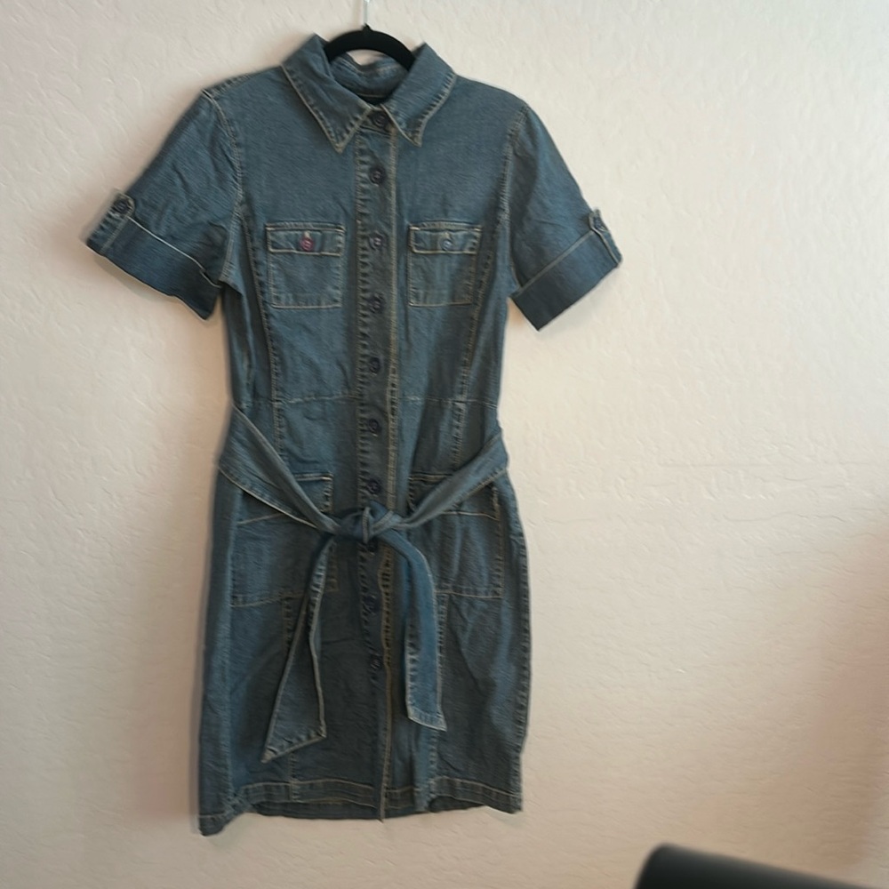Vintage 1980s Denim Dress Size 8.